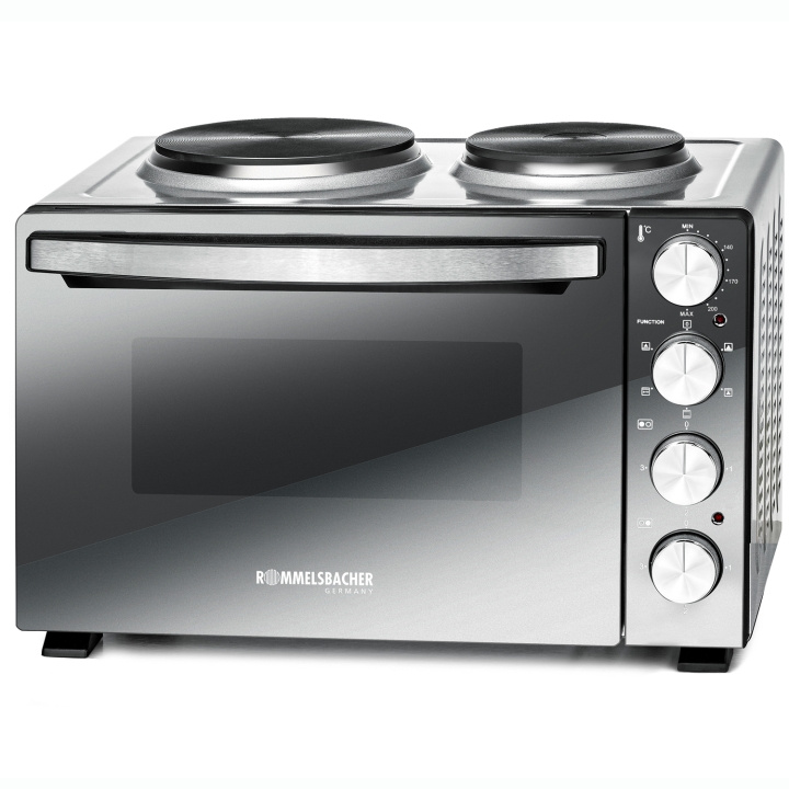 Rommelsbacher Bänkspis med plattor KM 3300 30L Spegelglas 3250W ryhmässä KOTI, TALOUS JA PUUTARHA / Kodinkoneet / Pöytäliedet ja keittolevyt @ TP E-commerce Nordic AB (D21594)
