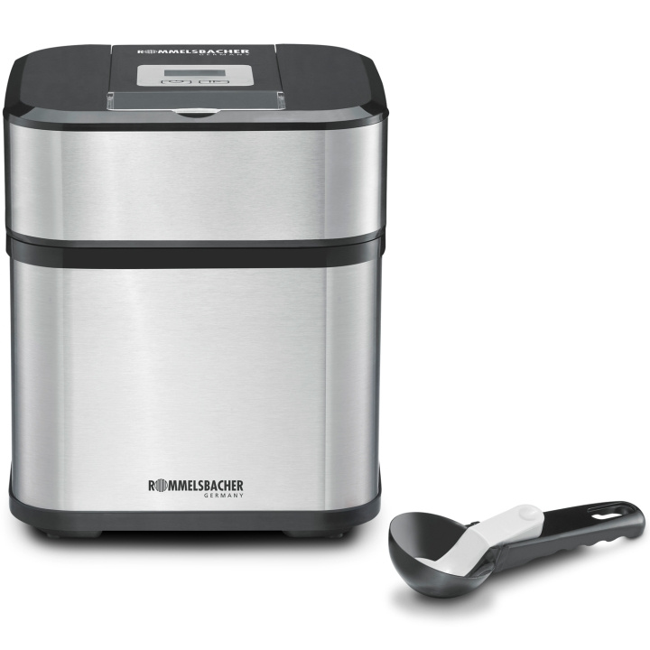 Rommelsbacher Glassmaskin IM 12 Kurt 0,5l Rostfri Sorbet,Glass Frusen Yogurt Slush ryhmässä KOTI, TALOUS JA PUUTARHA / Kodinkoneet / Jäätelökoneet @ TP E-commerce Nordic AB (D21618)