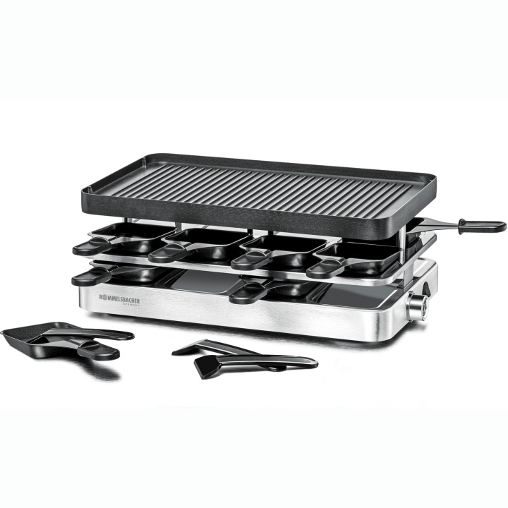 Rommelsbacher Raclettegrill RC 1400 37X23cm 8st spatlar xxl kabel ryhmässä KOTI, TALOUS JA PUUTARHA / Kodinkoneet / Leivänpaahtimet & Leipägrillit / Pöytägrillit ja Raclette @ TP E-commerce Nordic AB (D21620)