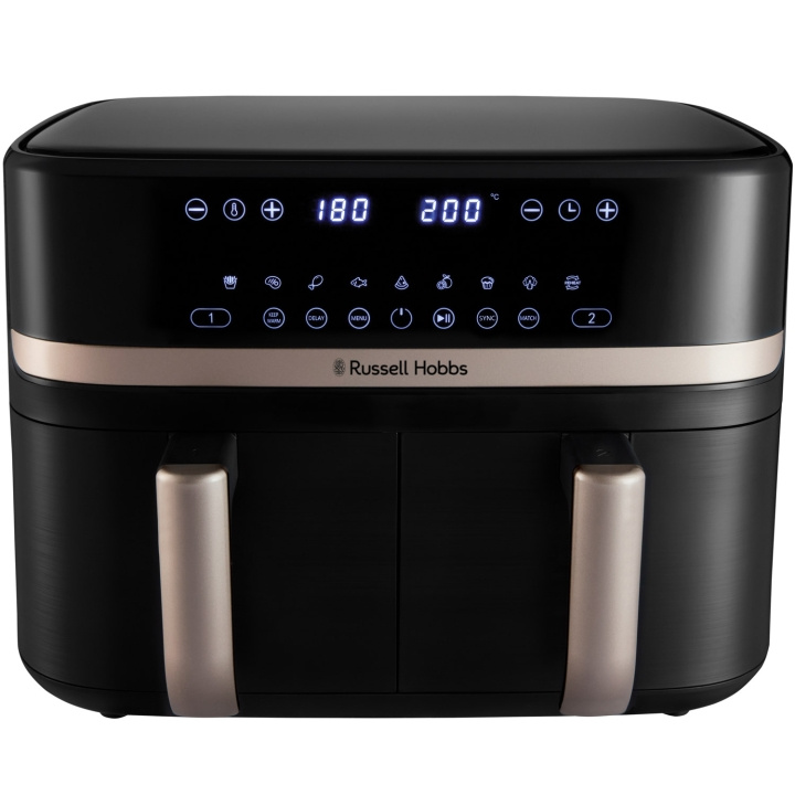 Russell Hobbs Airfryer 27680-56/RH Satisfry Dual Basket Air Fry ryhmässä KOTI, TALOUS JA PUUTARHA / Kodinkoneet / Airfryers ja rasvakeittimet @ TP E-commerce Nordic AB (D21630)