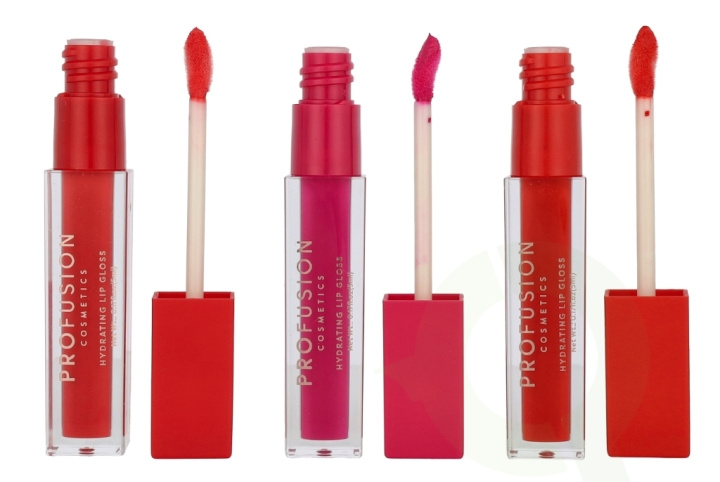 Profusion Cosmetics Lip Gloss Trio Set 15 ml Brights ryhmässä KAUNEUS JA TERVEYS / Meikit / Huulet / Huulikiilto / Plumper @ TP E-commerce Nordic AB (D21694)