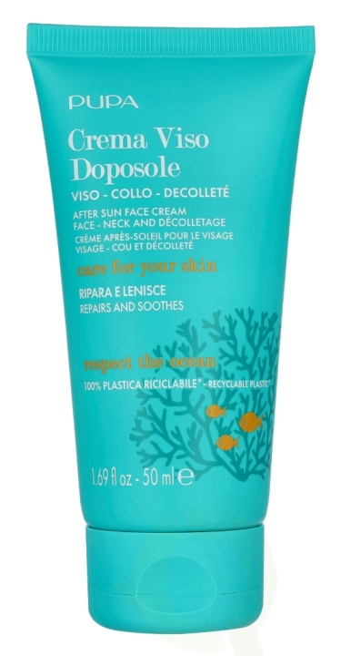 Pupa Milano Pupa After Sun Face Cream 50 ml Respect The Ocean ryhmässä KAUNEUS JA TERVEYS / Ihonhoito / Rusketus / Aurinkosuoja @ TP E-commerce Nordic AB (D21696)