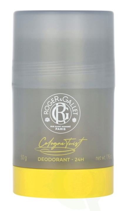 Roger & Gallet Cologne Twist Deodorant Stick 24H 50 g ryhmässä KAUNEUS JA TERVEYS / Tuoksut & Parfyymit / Deodorantit / Miesten deodorantit @ TP E-commerce Nordic AB (D21708)