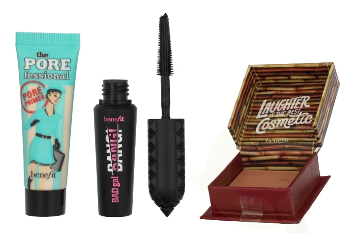 Benefit Icons Makeup Set 14 g The Porefessional Primer 7,5 ml / BADGal Bang! Mascara 4 g / Hoola Bronzer 2,5 g ryhmässä KAUNEUS JA TERVEYS / Meikit / Tarvikkeet & Meikkisetit / Meikkisetit @ TP E-commerce Nordic AB (D21759)