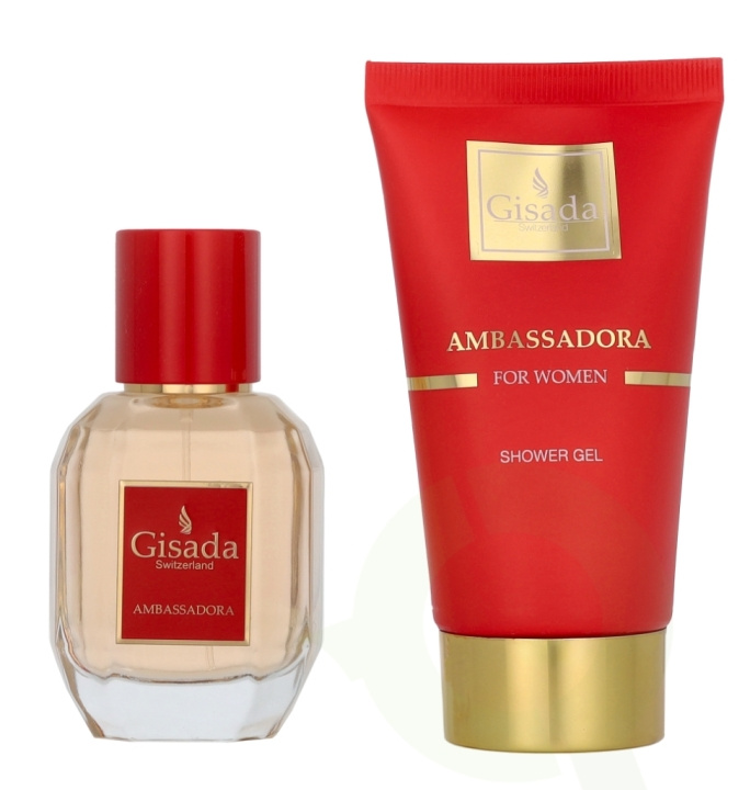 Gisada Ambassadora For Woman Giftset 150 ml Edp Spray 50ml/Shower Gel 100ml ryhmässä KAUNEUS JA TERVEYS / Lahjapakkaukset / Naisten lahjapakkaukset @ TP E-commerce Nordic AB (D21780)