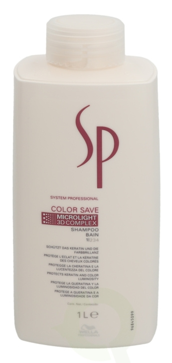 Wella SP - Color Save Shampoo 1000 ml Microlight 3D Complex ryhmässä KAUNEUS JA TERVEYS / Hiukset &Stailaus / Hiustenhoito / Shampoo @ TP E-commerce Nordic AB (D21846)