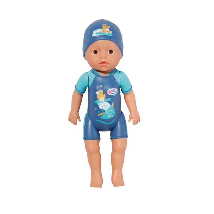 BABY BornBABY Born - Ensimmäinen uintini - Poika, 30cm (832325) ryhmässä LELUT, TUOTTEET LAPSILLE JA VAUVOILLE / Leikkikalut, Askartelu &Pelit / Nuket & Tarvikkeet @ TP E-commerce Nordic AB (D21905)