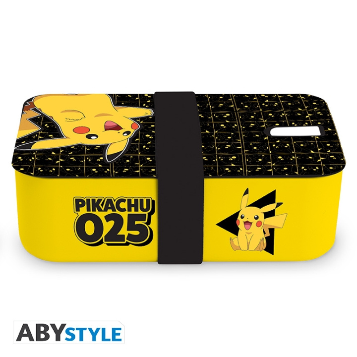 Abysse POKEMON Bento Box - Pikachu - 19 x 12.3 x 6.6 cm ryhmässä URHEILU, VAPAA-AIKA JA HARRASTUS / Hauskat tavarat / Keräilyesineet @ TP E-commerce Nordic AB (D21963)