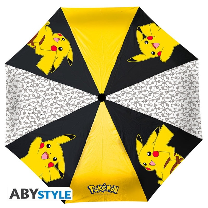 Abysse POKEMON Sateenvarjo - Pikachu - Halkaisija: 96 cm ryhmässä URHEILU, VAPAA-AIKA JA HARRASTUS / Hauskat tavarat / Keräilyesineet @ TP E-commerce Nordic AB (D21965)