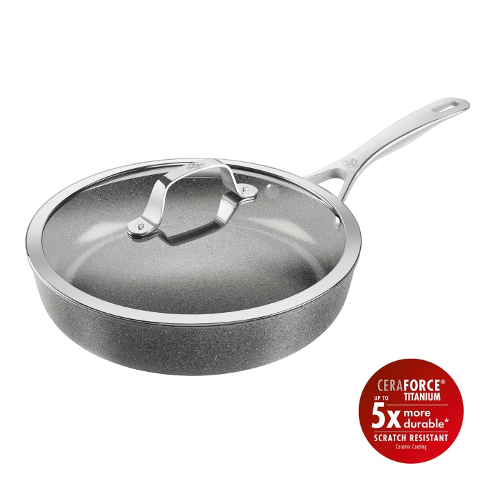Ballarini Salina Keraaminen paistinpannu kannella - 28 cm ryhmässä KOTI, TALOUS JA PUUTARHA / Keittiövälineet / Paistinpannut @ TP E-commerce Nordic AB (D22026)