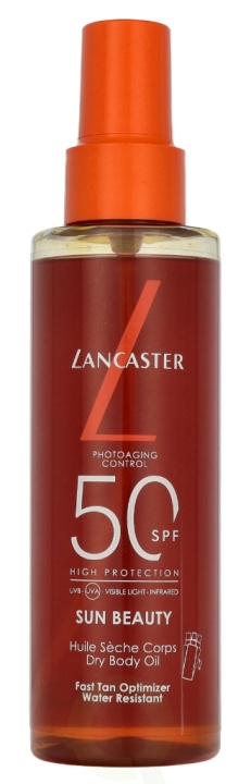 Lancaster Sun Beauty Fast Tan Optimizer Satin Dry Oil High Protection SPF50 150 ml ryhmässä KAUNEUS JA TERVEYS / Ihonhoito / Rusketus / Aurinkosuoja @ TP E-commerce Nordic AB (D22054)