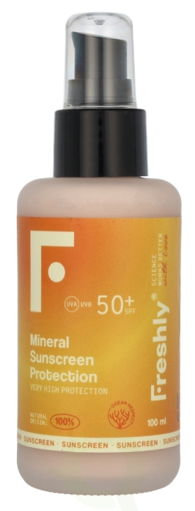 Freshly Cosmetics Healthy Mineral Sunscreen SPF50+ 100 ml ryhmässä KAUNEUS JA TERVEYS / Ihonhoito / Rusketus / Aurinkosuoja @ TP E-commerce Nordic AB (D22065)