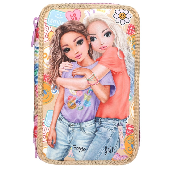 TOPModel Kolminkertainen kynäkotelo GIRL POWER - Beige (413282) ryhmässä LELUT, TUOTTEET LAPSILLE JA VAUVOILLE / Leikkikalut, Askartelu &Pelit / Penaali @ TP E-commerce Nordic AB (D22144)