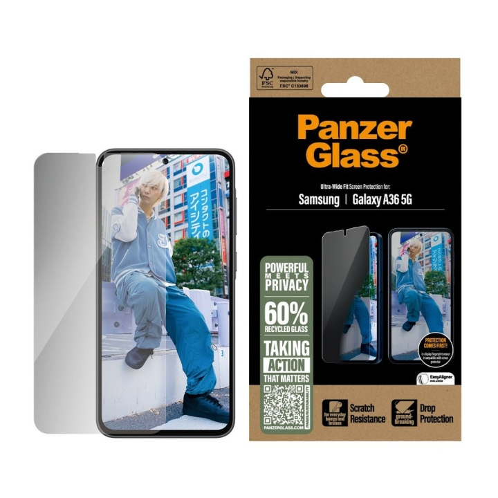 Panzer Lasi - Yksityisyys Näytönsuoja Galaxy uusi A35 5G Ultra UWF ryhmässä ÄLYPUHELIMET JA TABLETIT / Puhelimen suojakotelo / Samsung @ TP E-commerce Nordic AB (D22213)
