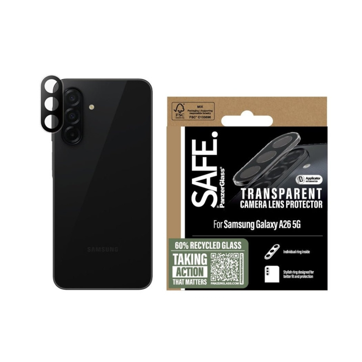 Panzer Lasi - SAFE kameran objektiivin suojus TRNSP Galaxy uusi A26 5G ryhmässä ÄLYPUHELIMET JA TABLETIT / Puhelimen suojakotelo / Samsung @ TP E-commerce Nordic AB (D22215)