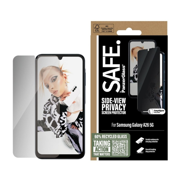 PanzerGlass - SAFE Yksityisyydensuoja näytönsuoja Galaxy uusi A26 5G UWF ryhmässä ÄLYPUHELIMET JA TABLETIT / Puhelimen suojakotelo / Samsung @ TP E-commerce Nordic AB (D22217)