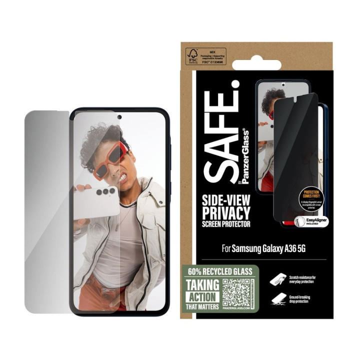 Panzer Lasi - SAFE Yksityisyydensuoja Näytönsuoja Galaxy uusi A36 5G UWF UWF ryhmässä ÄLYPUHELIMET JA TABLETIT / Puhelimen suojakotelo / Samsung @ TP E-commerce Nordic AB (D22218)