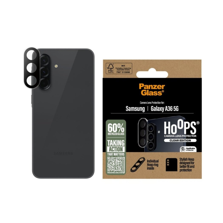 Panzer Lasi - renkaat TRNSP Lens Protector Galaxy uusi A35 5G ryhmässä ÄLYPUHELIMET JA TABLETIT / Puhelimen suojakotelo / Samsung @ TP E-commerce Nordic AB (D22225)