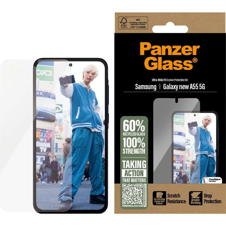 Panzer Lasi - Näytönsuoja Galaxy A55 5G Ultra, UWF ryhmässä ÄLYPUHELIMET JA TABLETIT / Puhelimen suojakotelo / Samsung @ TP E-commerce Nordic AB (D22227)