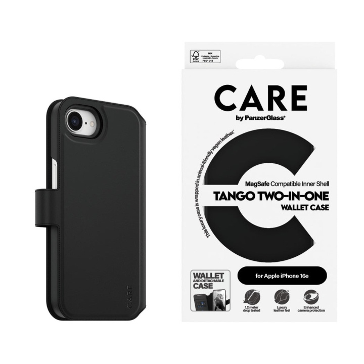 PanzerGlass CARE by PanzerGlass - Kotelo - Two-in-One lompakko - iPhone 16e ryhmässä ÄLYPUHELIMET JA TABLETIT / Puhelimen suojakotelo / Apple / iPhone 16 @ TP E-commerce Nordic AB (D22236)