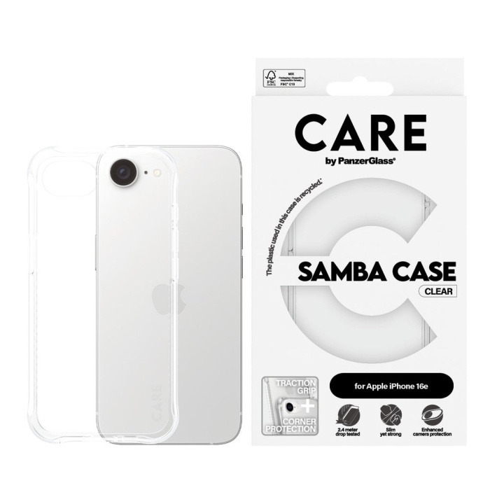 PanzerGlass CARE by PanzerGlass - Kotelo - Läpinäkyvä - iPhone 16e ryhmässä ÄLYPUHELIMET JA TABLETIT / Puhelimen suojakotelo / Apple / iPhone 16 @ TP E-commerce Nordic AB (D22237)