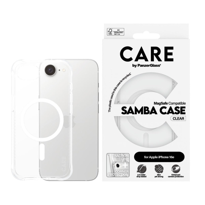 PanzerGlass CARE by PanzerGlass - Kotelo - Läpinäkyvä - iPhone 16e ryhmässä ÄLYPUHELIMET JA TABLETIT / Puhelimen suojakotelo / Apple / iPhone 16 @ TP E-commerce Nordic AB (D22239)