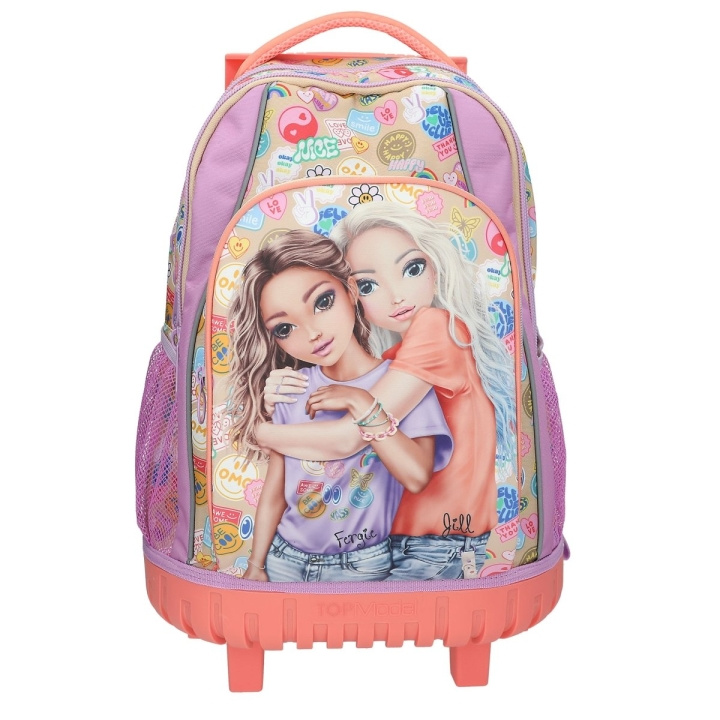 TOPModel TOPModel Koulureppu GIRL POWER - Beige, Lilac, Coral - 34x24x50 cm (413286) ryhmässä LELUT, TUOTTEET LAPSILLE JA VAUVOILLE / Matkustus / Laukut / Reput ja rinkat @ TP E-commerce Nordic AB (D22265)