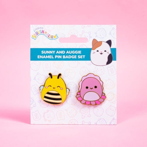 Squishmallows Pinssi merkit x 2 Sunny & Auggie - Vibrantti ryhmässä URHEILU, VAPAA-AIKA JA HARRASTUS / Hauskat tavarat / Keräilyesineet @ TP E-commerce Nordic AB (D22349)