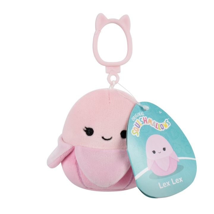 Squishmallows 9 cm - Clip On - Lex Lex Pastel Pink Banana Banaani ryhmässä LELUT, TUOTTEET LAPSILLE JA VAUVOILLE / Lelut vauvoille (0-3v) / Pehmolelut @ TP E-commerce Nordic AB (D22394)