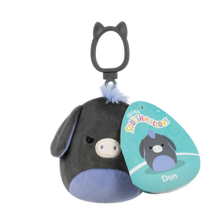 Squishmallows 9 cm - Clip On - Don Don Donkey ryhmässä LELUT, TUOTTEET LAPSILLE JA VAUVOILLE / Lelut vauvoille (0-3v) / Pehmolelut @ TP E-commerce Nordic AB (D22398)