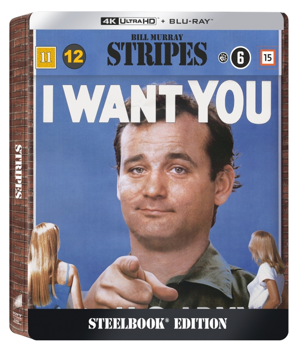 STRIPES STEELBOOK ryhmässä KODINELEKTRONIIKKA / Ääni & Kuva / TV & Tarvikkeet / Elokuvat / Blu-ray @ TP E-commerce Nordic AB (D22400)