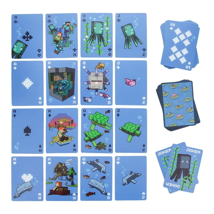 Paladone Minecraft vedenpitävät pelikortit ryhmässä LELUT, TUOTTEET LAPSILLE JA VAUVOILLE / Peli / Korttipeli @ TP E-commerce Nordic AB (D22409)