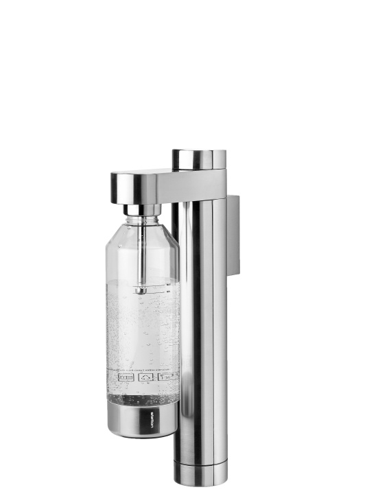 Stelton Brus Wall Mount Carbonator (teräs) ryhmässä KOTI, TALOUS JA PUUTARHA / Kodinkoneet / Vesi ja mehu / Hiilihapotuslaitteet / Hiilihapotuslaitteet @ TP E-commerce Nordic AB (D22527)