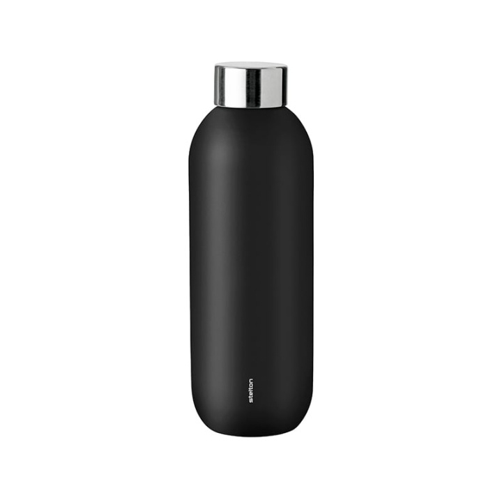 Stelton Keep Cool tyhjiöeristetty pullo 0,6 L (musta) ryhmässä URHEILU, VAPAA-AIKA JA HARRASTUS / Ulkoilu / Termos- ja vesipullot @ TP E-commerce Nordic AB (D22530)