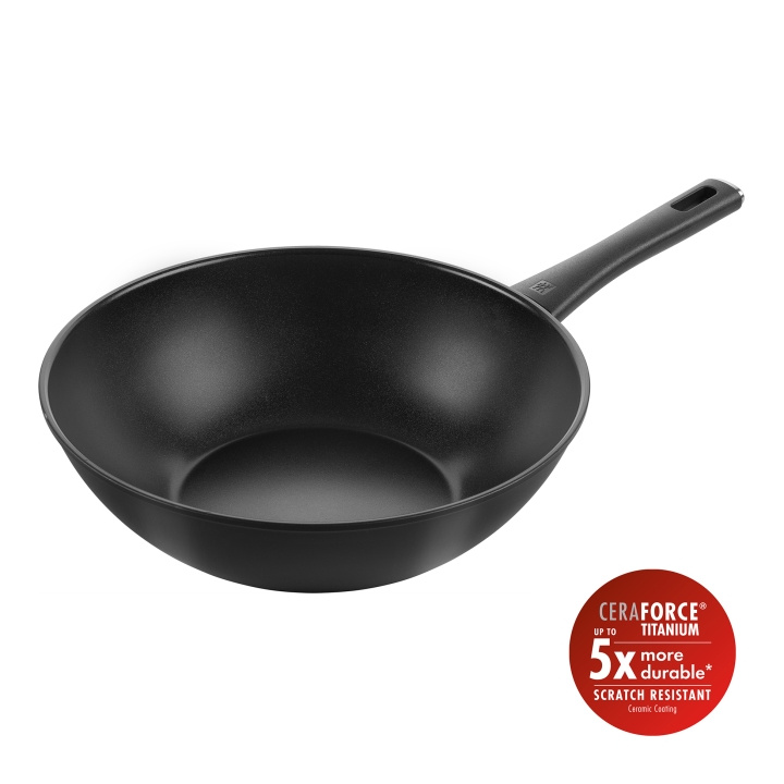 Zwilling Madura Plus Keraaminen Wok - Sort - 30 cm ryhmässä KOTI, TALOUS JA PUUTARHA / Keittiövälineet / Paistinpannut @ TP E-commerce Nordic AB (D22569)