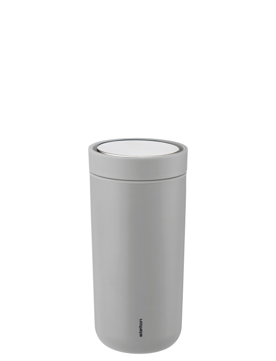 Stelton To-Go Click tyhjiöeristetty kuppi 0,4 L (vaaleanharmaa) ryhmässä URHEILU, VAPAA-AIKA JA HARRASTUS / Ulkoilu / Termos- ja vesipullot @ TP E-commerce Nordic AB (D22571)