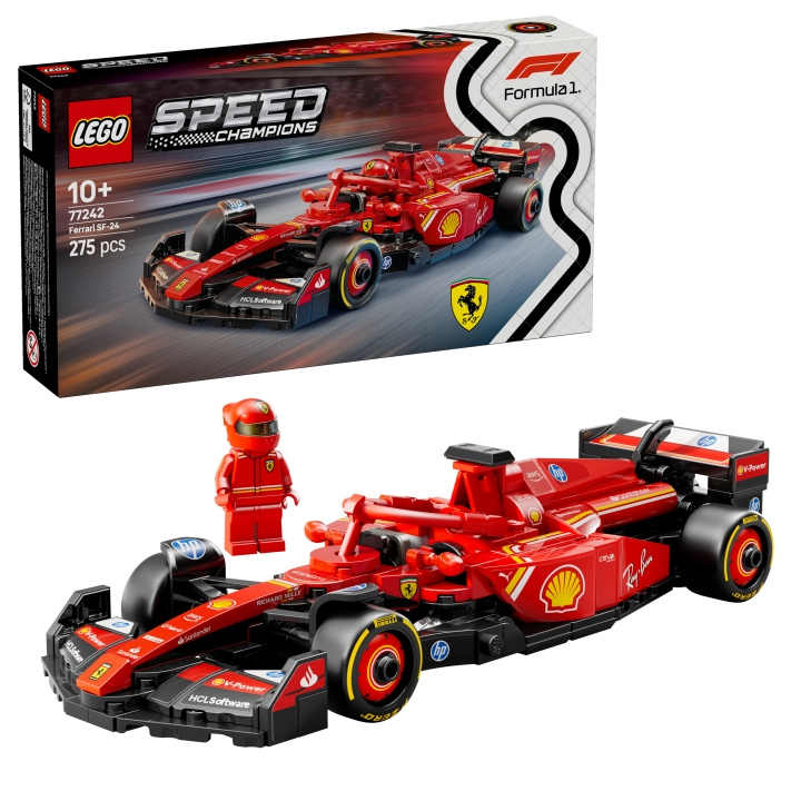 LEGO Speed Champions - Ferrari SF-24 F1 kilpa-auto (77242) ryhmässä LELUT, TUOTTEET LAPSILLE JA VAUVOILLE / Leikkikalut, Askartelu &Pelit / Rakennuslelut / Lego @ TP E-commerce Nordic AB (D22590)