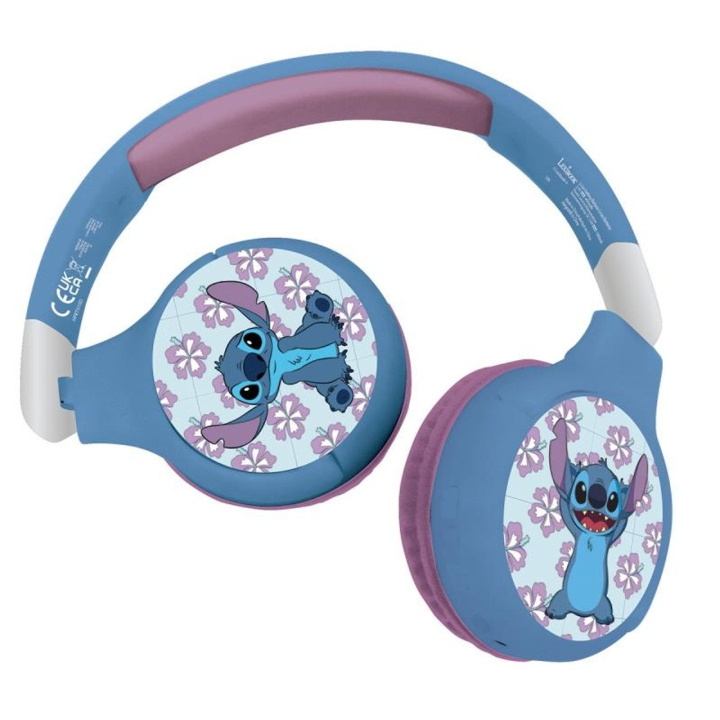 Lexibook Disney Stitch 2-in-1 Bluetooth-kuulokkeet (HPBT010D) ryhmässä KODINELEKTRONIIKKA / Ääni & Kuva / Kuulokkeet & Tarvikkeet / Kuulokkeet @ TP E-commerce Nordic AB (D22707)