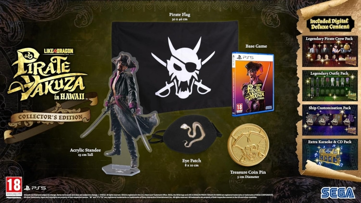 Like a Dragon: Pirate Yakuza in Hawaii (Collector Edition) (PS5) ryhmässä KODINELEKTRONIIKKA / Pelikonsolit & Tarvikkeet / Sony PlayStation 5 / Peli @ TP E-commerce Nordic AB (D22753)