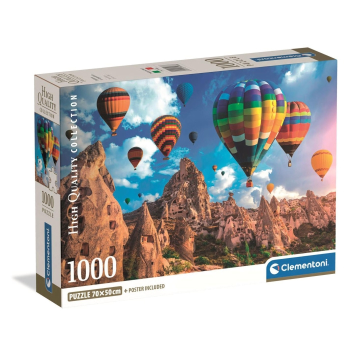 Clementoni Palapeli 1000 Pcs CB Balloons In Cappadocia ryhmässä URHEILU, VAPAA-AIKA JA HARRASTUS / Harrastus / Palapeli @ TP E-commerce Nordic AB (D22857)