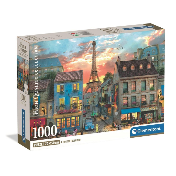 Clementoni Palapeli 1000 Pcs CB High Quality Collection Streets Of Paris ryhmässä URHEILU, VAPAA-AIKA JA HARRASTUS / Harrastus / Palapeli @ TP E-commerce Nordic AB (D22863)
