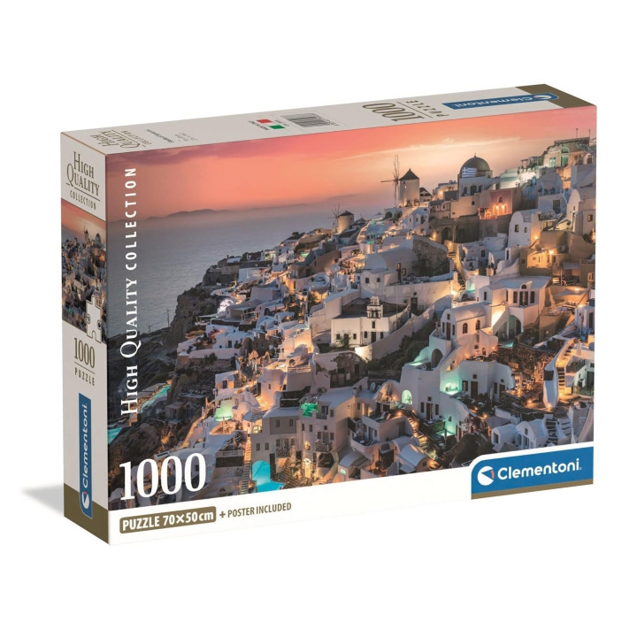 Clementoni Palapeli 1000 Pcs CB High Quality Collection Shades Santorini ryhmässä URHEILU, VAPAA-AIKA JA HARRASTUS / Harrastus / Palapeli @ TP E-commerce Nordic AB (D22873)