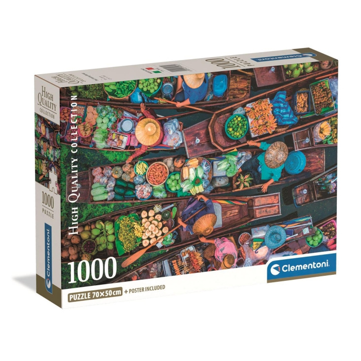 Clementoni Palapeli 1000 Pcs CB High Quality Collection Thai Floating Market ryhmässä URHEILU, VAPAA-AIKA JA HARRASTUS / Harrastus / Palapeli @ TP E-commerce Nordic AB (D22875)