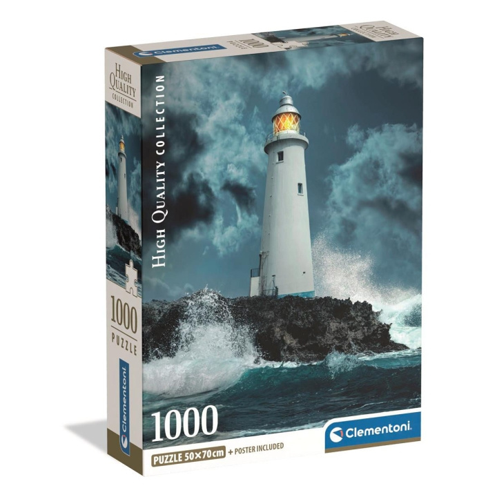 Clementoni Palapeli 1000 Pcs CB Lighthouse In The Storm ryhmässä URHEILU, VAPAA-AIKA JA HARRASTUS / Harrastus / Palapeli @ TP E-commerce Nordic AB (D22877)