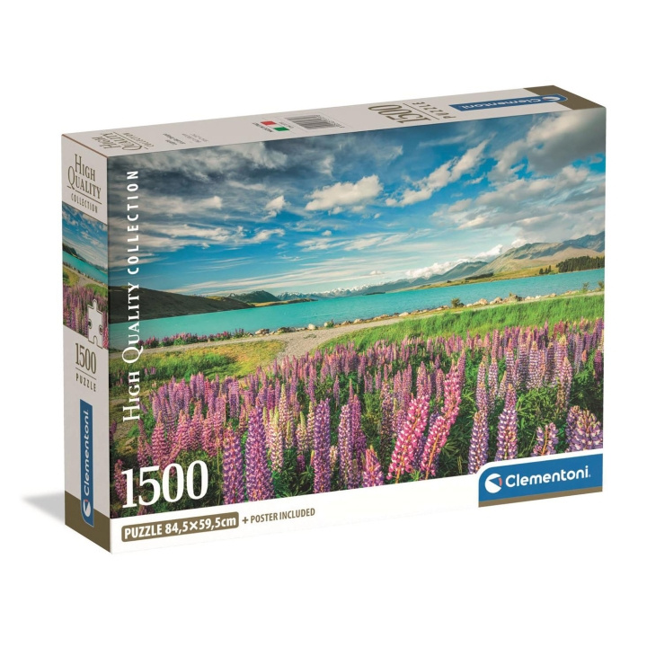 Clementoni Palapeli 1500 Pcs CB High Quality Collection Lupins At Lake Tekapo ryhmässä URHEILU, VAPAA-AIKA JA HARRASTUS / Harrastus / Palapeli @ TP E-commerce Nordic AB (D22886)