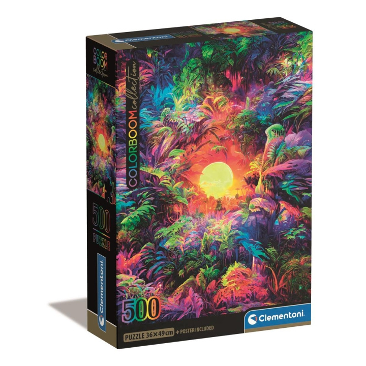 Clementoni Palapeli 500 Pcs CB High Quality Collection Colorbloom Psychedelic Jungle ryhmässä URHEILU, VAPAA-AIKA JA HARRASTUS / Harrastus / Palapeli @ TP E-commerce Nordic AB (D22900)