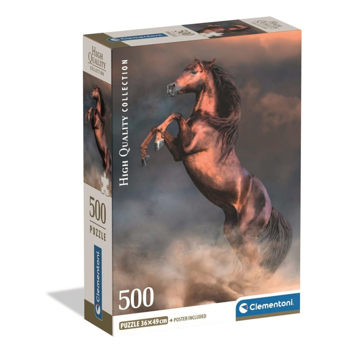 Clementoni Palapeli 500 Pcs CB High Quality Collection Wild Red Stallion ryhmässä URHEILU, VAPAA-AIKA JA HARRASTUS / Harrastus / Palapeli @ TP E-commerce Nordic AB (D22910)