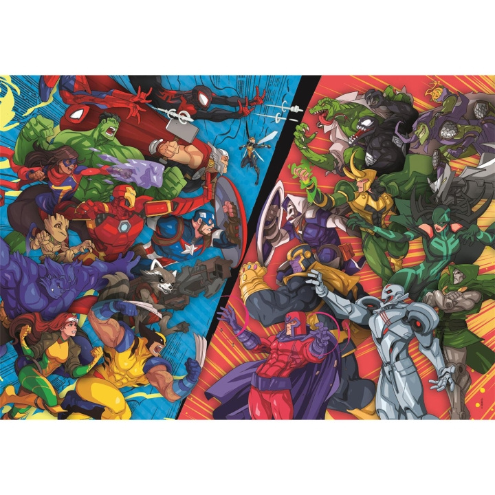 Clementoni Palapeli 104 Pcs Marvel Heroes VS Villains ryhmässä URHEILU, VAPAA-AIKA JA HARRASTUS / Harrastus / Palapeli @ TP E-commerce Nordic AB (D22922)