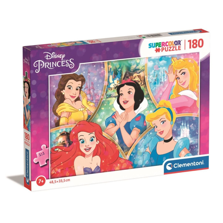 Clementoni Palapeli 180 Pcs Disney Princess ryhmässä LELUT, TUOTTEET LAPSILLE JA VAUVOILLE / Leikkikalut, Askartelu &Pelit / Lasten palapeli @ TP E-commerce Nordic AB (D22926)