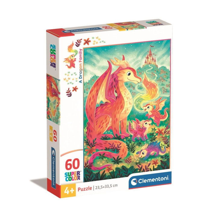 Clementoni Palapeli 60 Pcs Noli A Dragon Family ryhmässä URHEILU, VAPAA-AIKA JA HARRASTUS / Harrastus / Palapeli @ TP E-commerce Nordic AB (D22937)